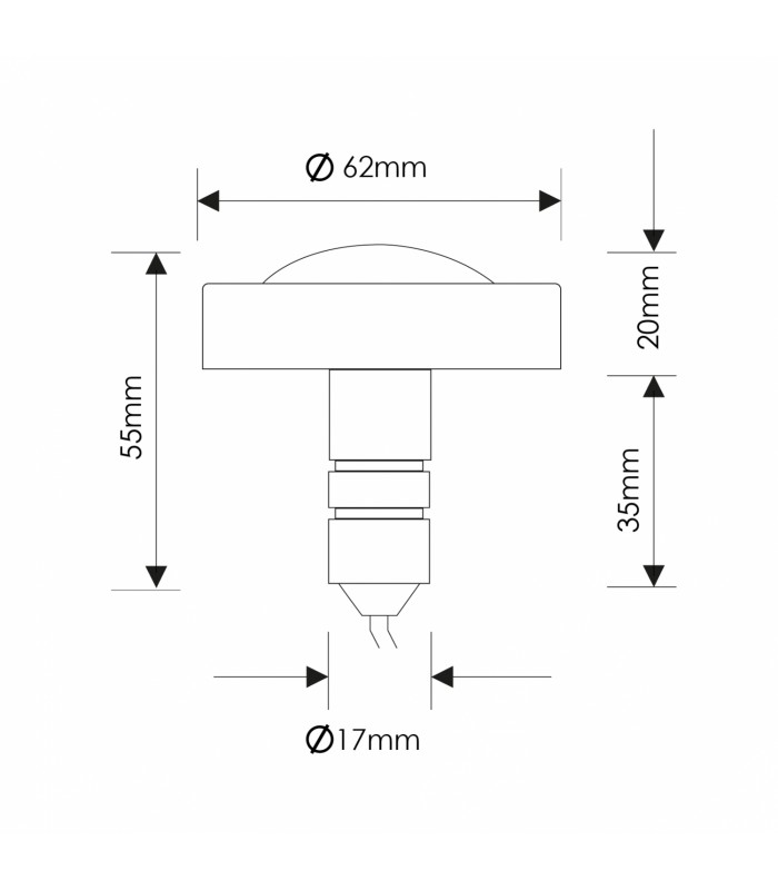 Foco Piscina Minipool 7W 700Lm 12V AC/DC IP68