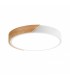 Plafón Wood Round Blanco/Madera 24W 2400Lm CCT