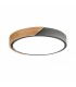 Plafón Wood Round Gris/Madera 24W 2400Lm CCT