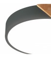 Plafón Wood Round Gris/Madera 24W 2400Lm CCT