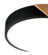 Plafón Wood Round Negro/Madera 24W 2400Lm CCT