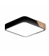 Plafón Wood Square Negro/Madera 24W 2400Lm CCT