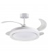 Ventilador DC Blanco Kigali 72W 6480LM 4 Aspas CCT