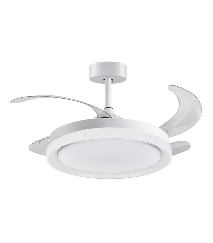 Ventilador DC Blanco Kigali 72W 6480LM 4 Aspas CCT