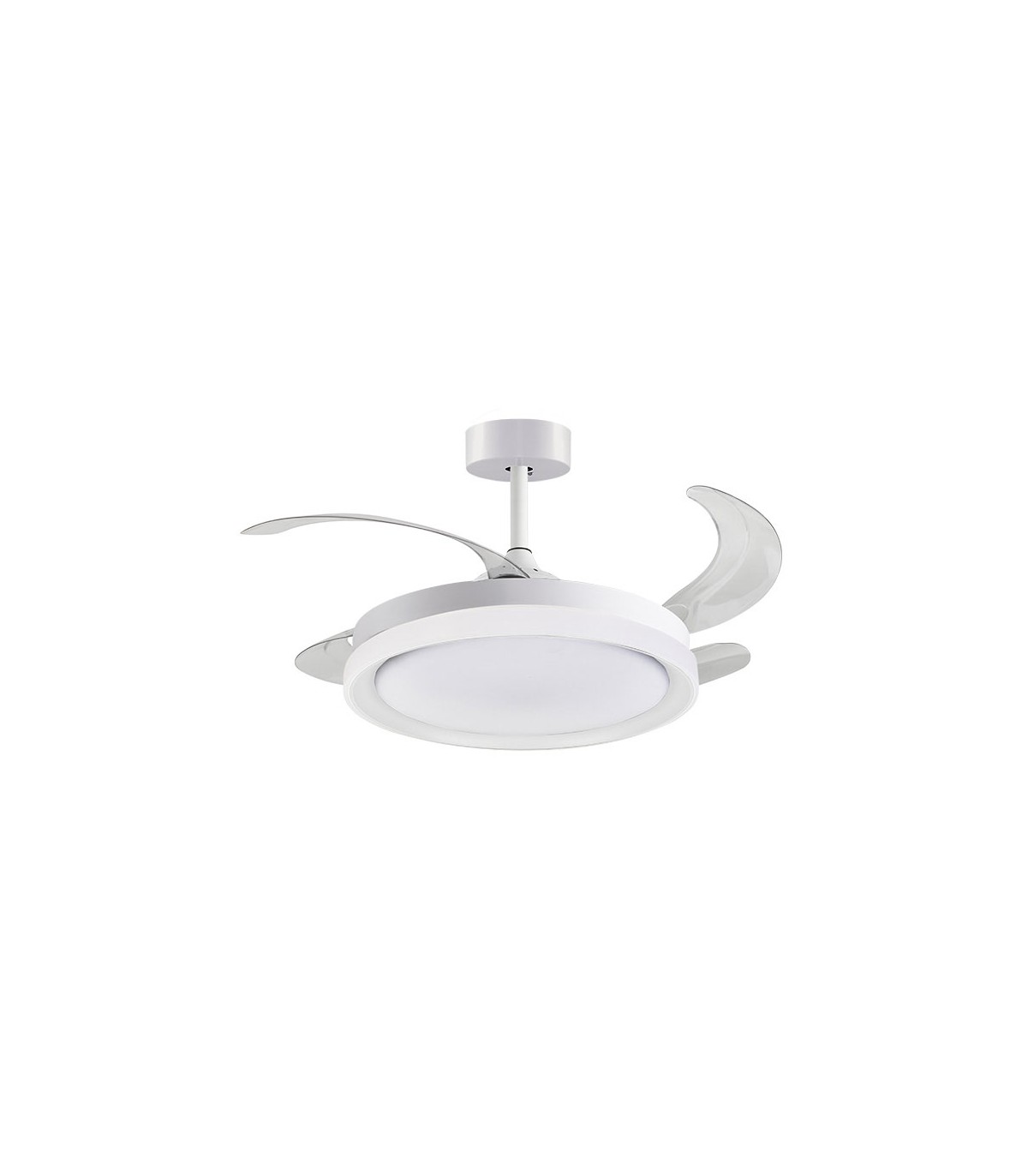 Ventilador DC Blanco Kigali 72W 6480LM 4 Aspas CCT