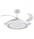 Ventilador DC Blanco/Plata Kigali 72W 6480LM 4 Aspas CCT