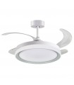 Ventilador DC Blanco/Plata Kigali 72W 6480LM 4 Aspas CCT