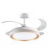 Ventilador DC Blanco/Oro Kigali 72W 6480LM 4 Aspas CCT
