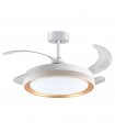 Ventilador DC Blanco/Oro Kigali 72W 6480LM 4 Aspas CCT