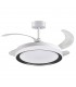 Ventilador DC Blanco/Negro Kigali 72W 6480LM 4 Aspas CCT
