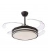 Ventilador de Techo Asgard DC 72W 6480Lm 4 Aspas Negro CCT