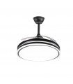 Ventilador de Techo Asgard DC 72W 6480Lm 4 Aspas Negro CCT