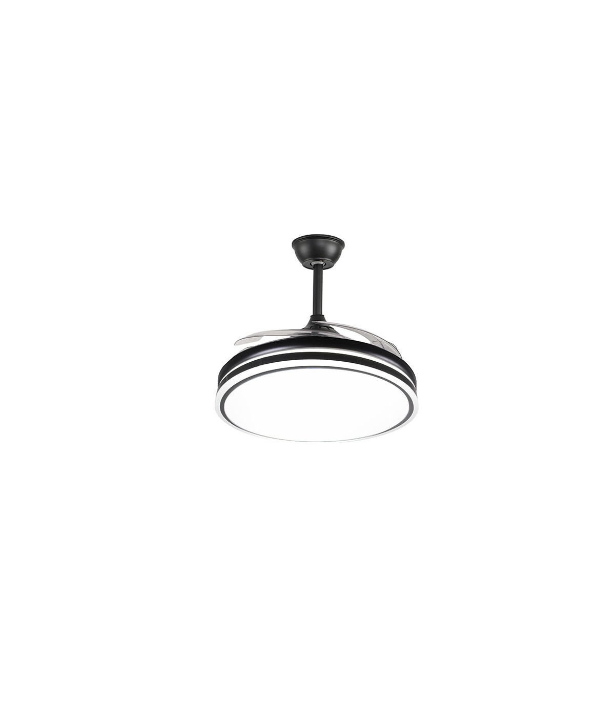Ventilador de Techo Asgard DC 72W 6480Lm 4 Aspas Negro CCT