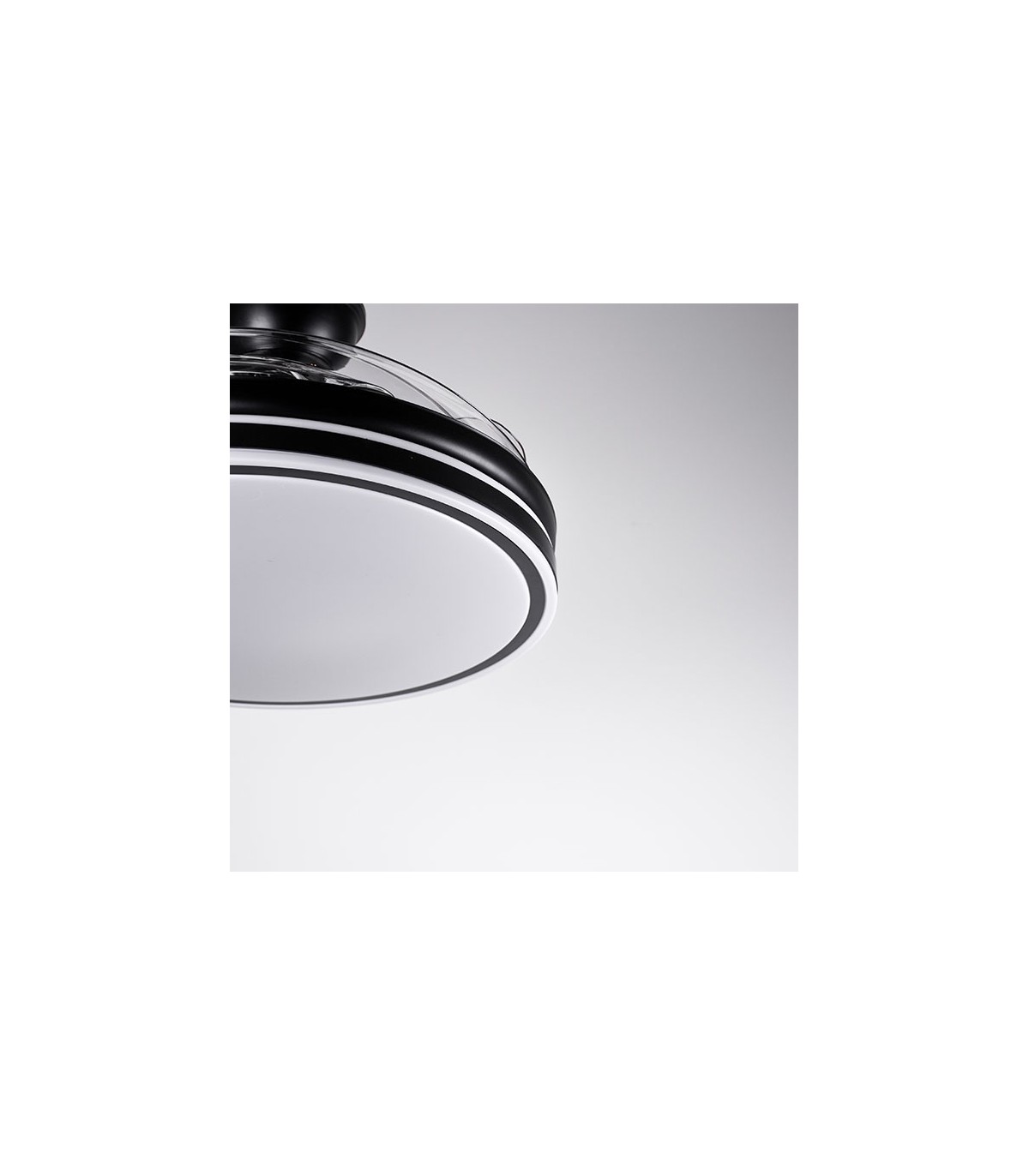 Ventilador de Techo Asgard DC 72W 6480Lm 4 Aspas Negro CCT