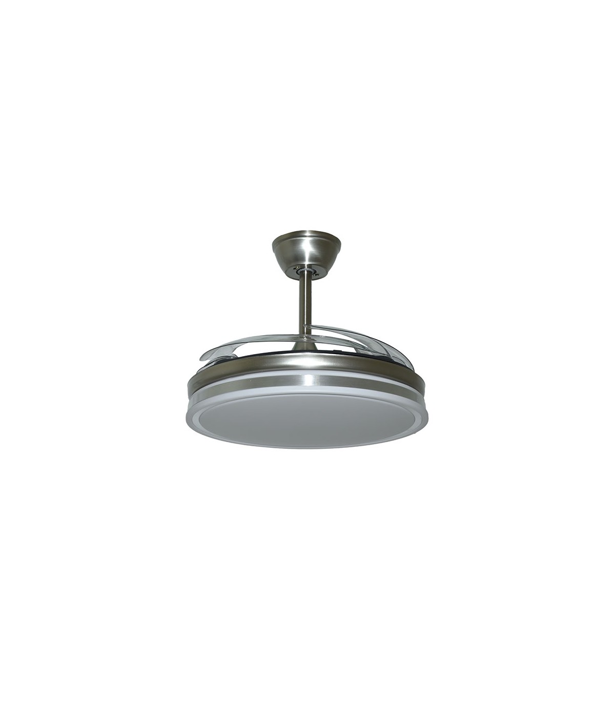 Ventilador de Techo Asgard DC 72W 6480Lm 4 Aspas Niquel CCT