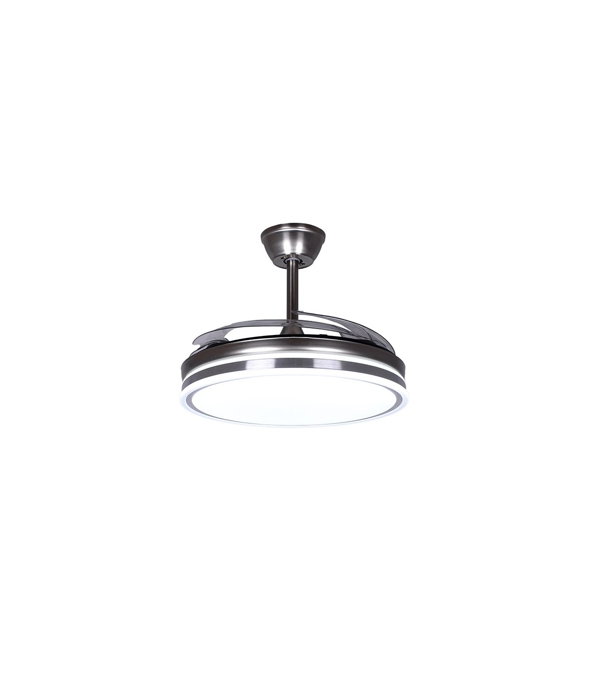 Ventilador de Techo Asgard DC 72W 6480Lm 4 Aspas Niquel CCT