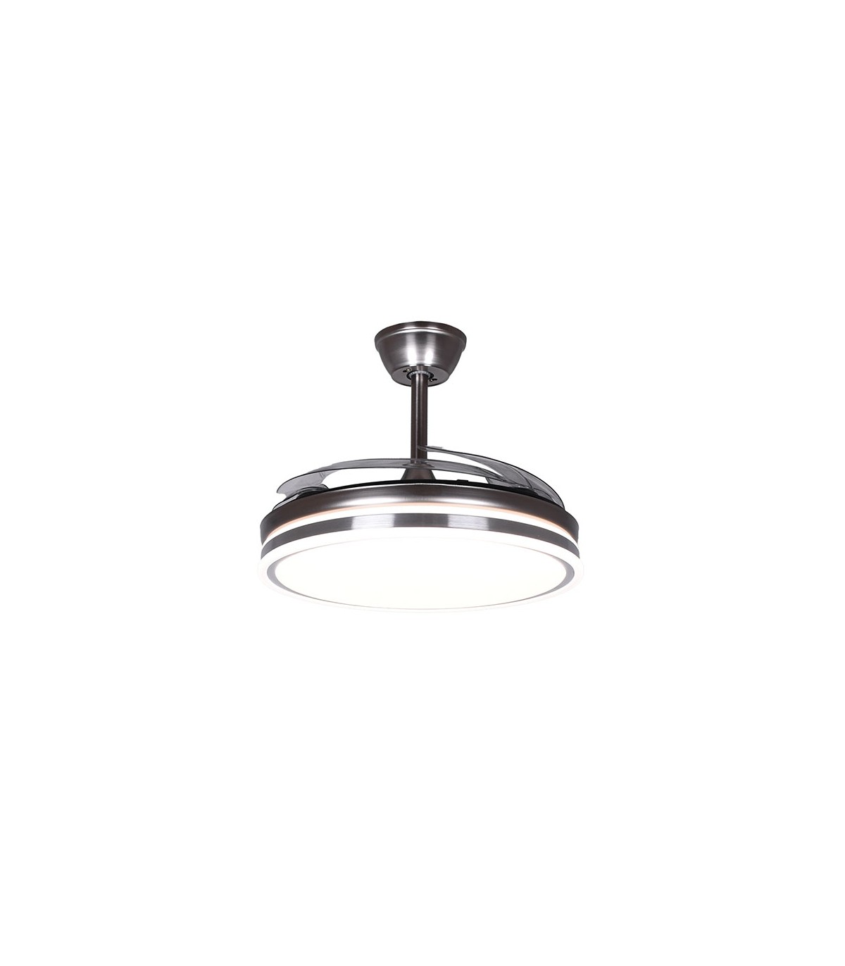 Ventilador de Techo Asgard DC 72W 6480Lm 4 Aspas Niquel CCT