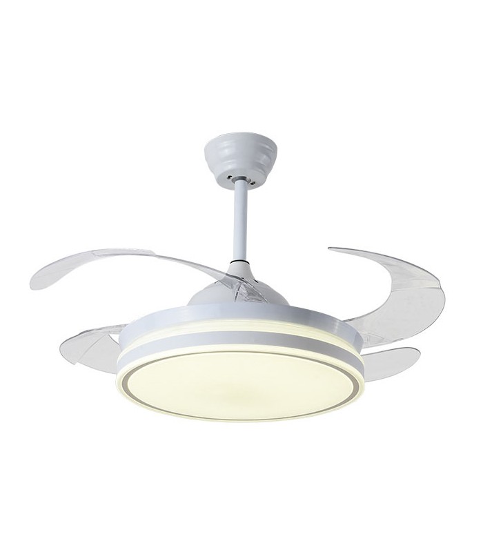 Ventilador de Techo Asgard Maxi DC 72W 6480Lm 4 Aspas Blanco CCT