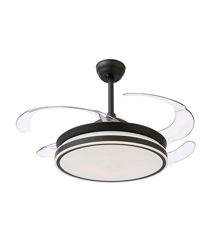 Ventilador de Techo Asgard Maxi DC 72W 6480Lm 4 Aspas Negro CCT