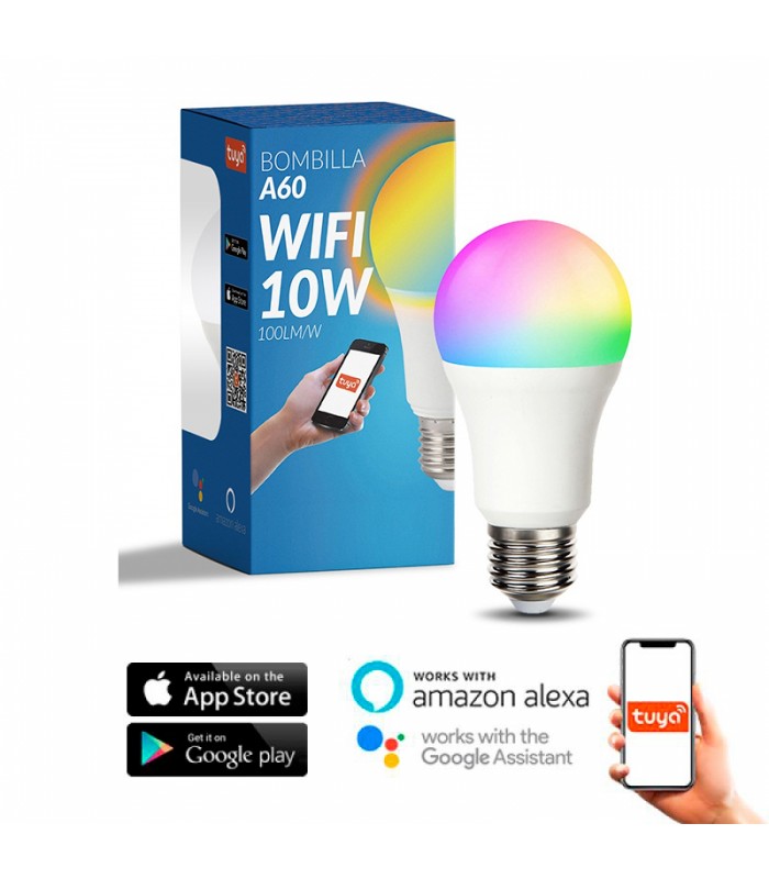 Bombilla Led E27 SmartHome 10W 1000Lm RGB+CCT