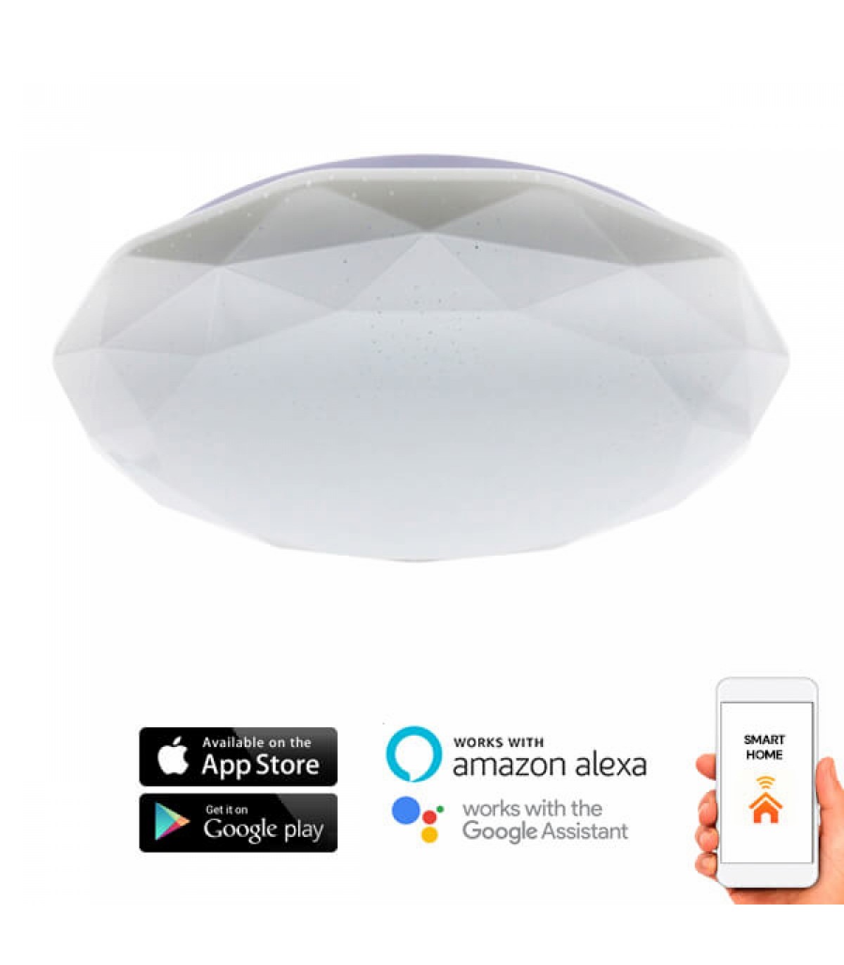 Plafón Led DIAL SmartHome Bluetooth 24W 3000Lm CCT