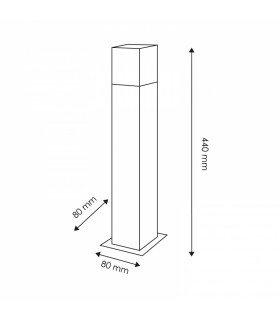Baliza Pequeña DESIGN LEDME 1xE27