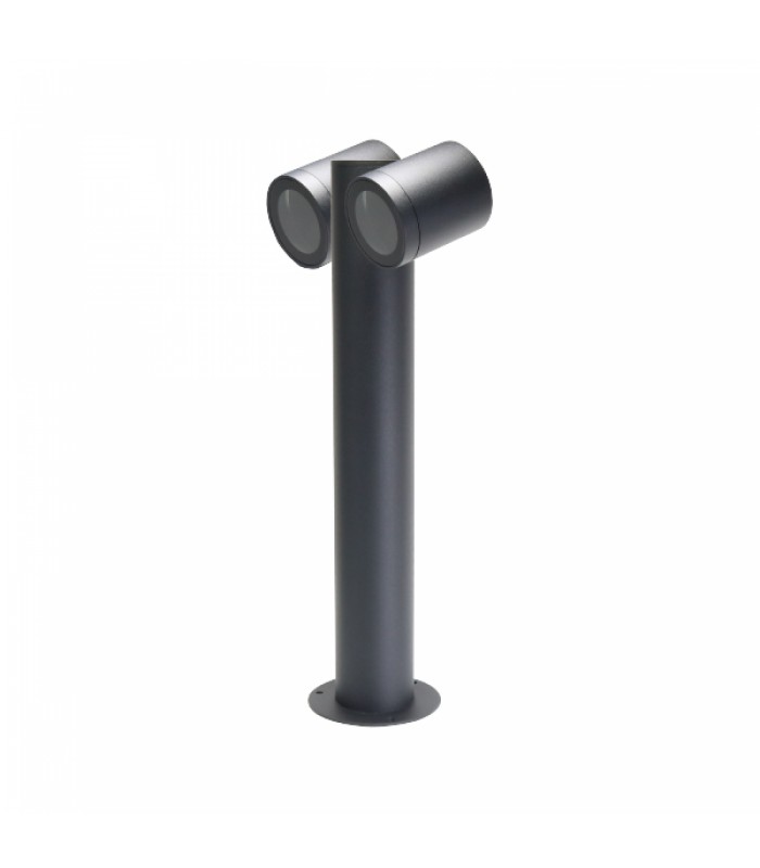 Baliza URBAN DOUBLE LEDME 2xGU10 Negro
