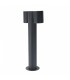 Baliza URBAN DOUBLE LEDME 2xGU10 Negro