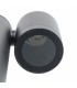 Baliza URBAN DOUBLE LEDME 2xGU10 Negro