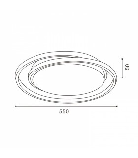 Lámpara de Techo TWING BLANCO 45W 4050Lm CCT