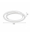 Lámpara de Techo TWING BLANCO 45W 4050Lm CCT