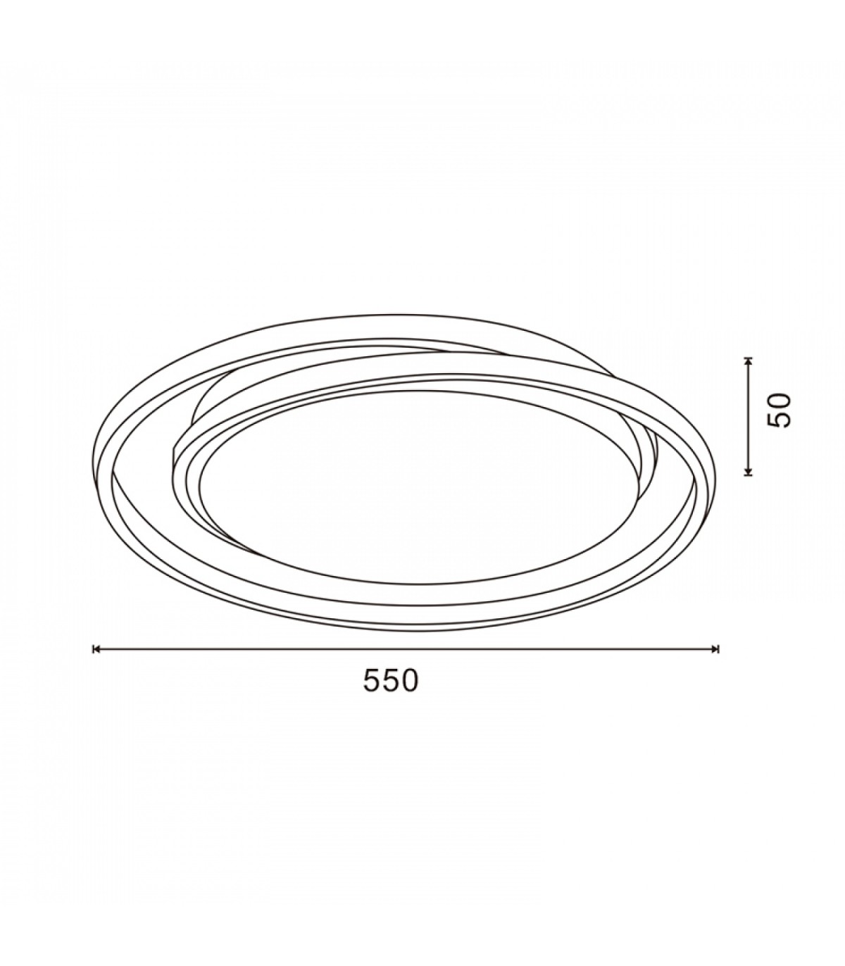 Lámpara de Techo TWING BLANCO 45W 4050Lm CCT