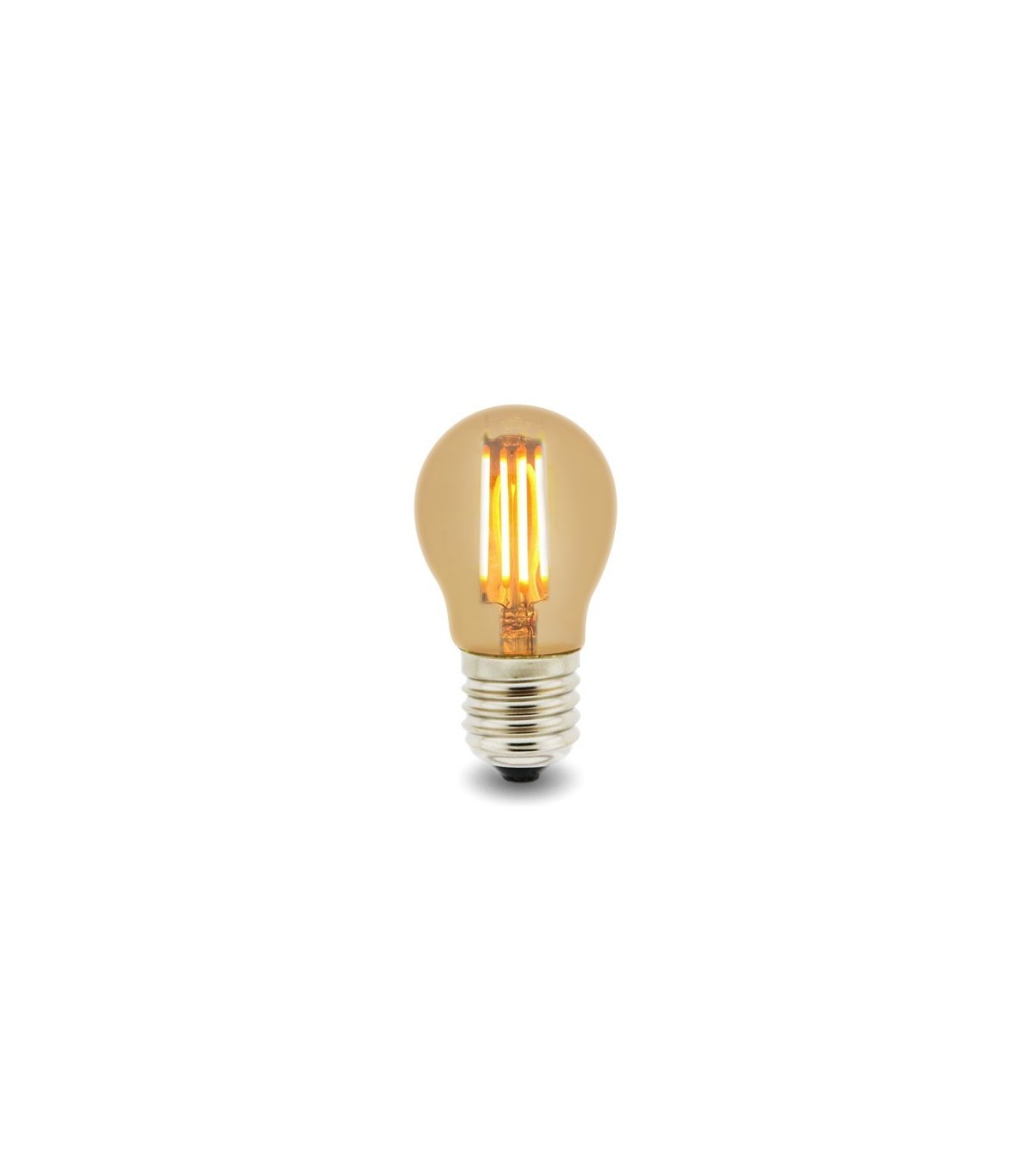 Bombilla LED filamento 4W 400Lm 330º E27 2500K Ambar Serie VINTAGE