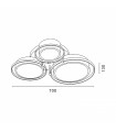 Plafón Led OBSESION 113W 9040Lm CCT