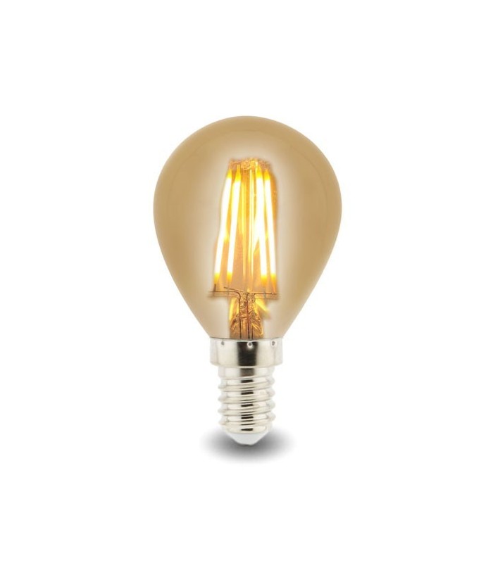 Bombilla LED filamento 4W 400Lm 330º E14 2500K Ambar Serie VINTAGE