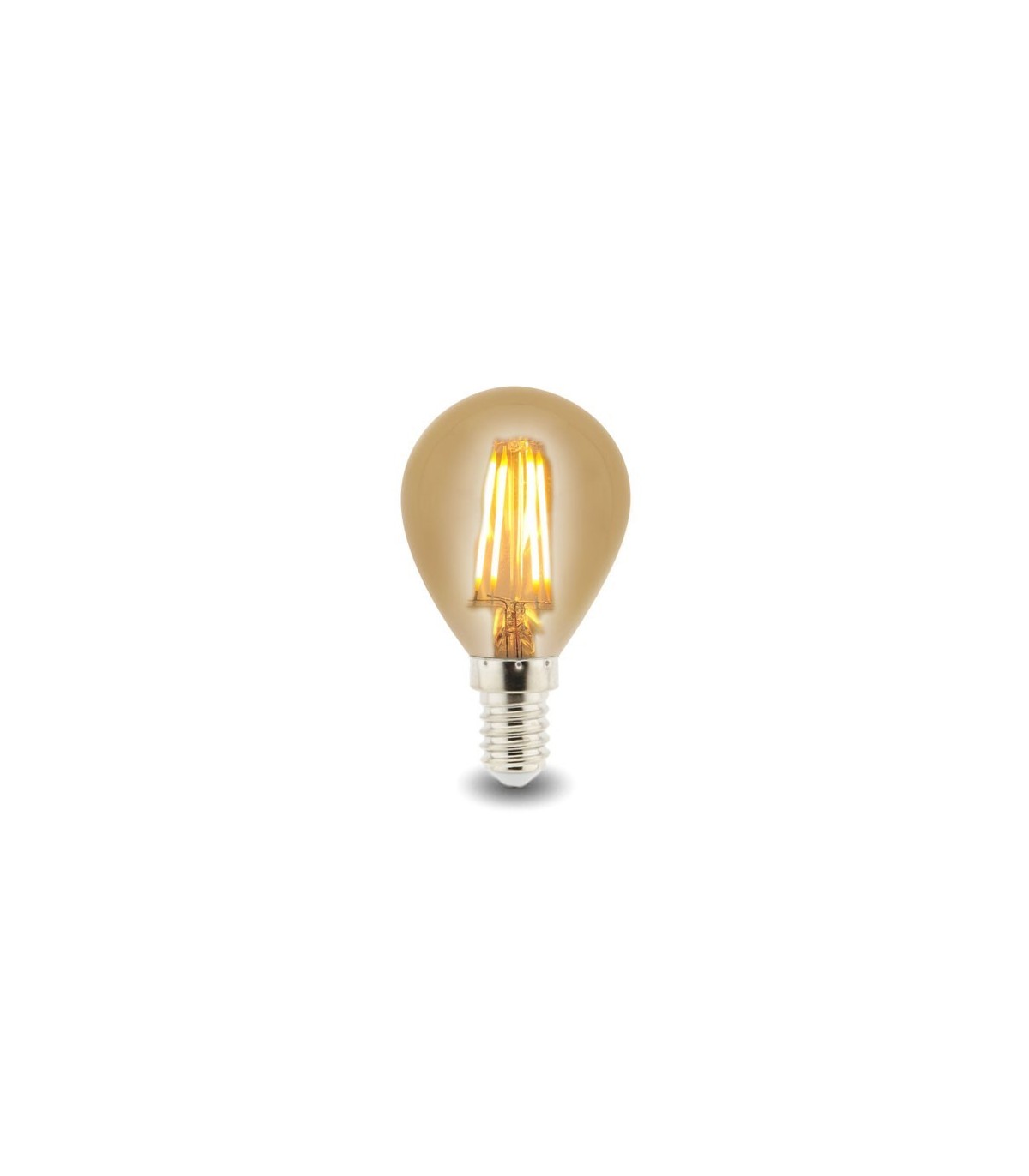 Bombilla LED filamento 4W 400Lm 330º E14 2500K Ambar Serie VINTAGE