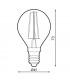 Bombilla LED filamento 4W 400Lm 330º E14 2500K Ambar Serie VINTAGE