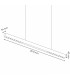 Lámpara Colgante Lineal Led VIENA II 40W 4800Lm (UGR19)