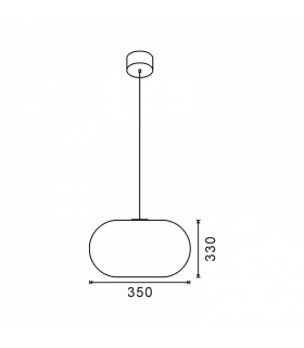 Lámpara Colgante Ovni 45W 3920Lm CCT