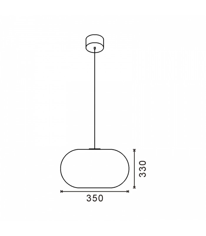 Lámpara Colgante Ovni 45W 3920Lm CCT