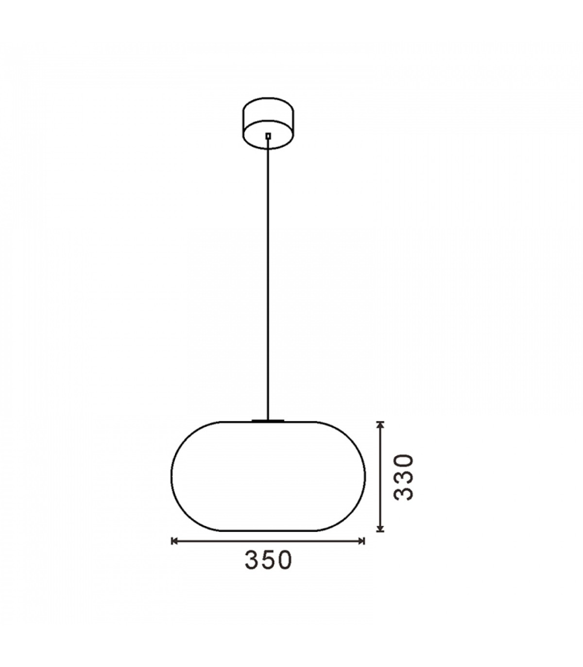 Lámpara Colgante Ovni 45W 3920Lm CCT