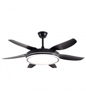 Ventilador de Techo Orion DC 72W 6480Lm 6 Aspas Negro CCT