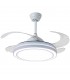 Ventilador de Techo Quebec DC 72W 6480Lm 4 Aspas Blanco CCT