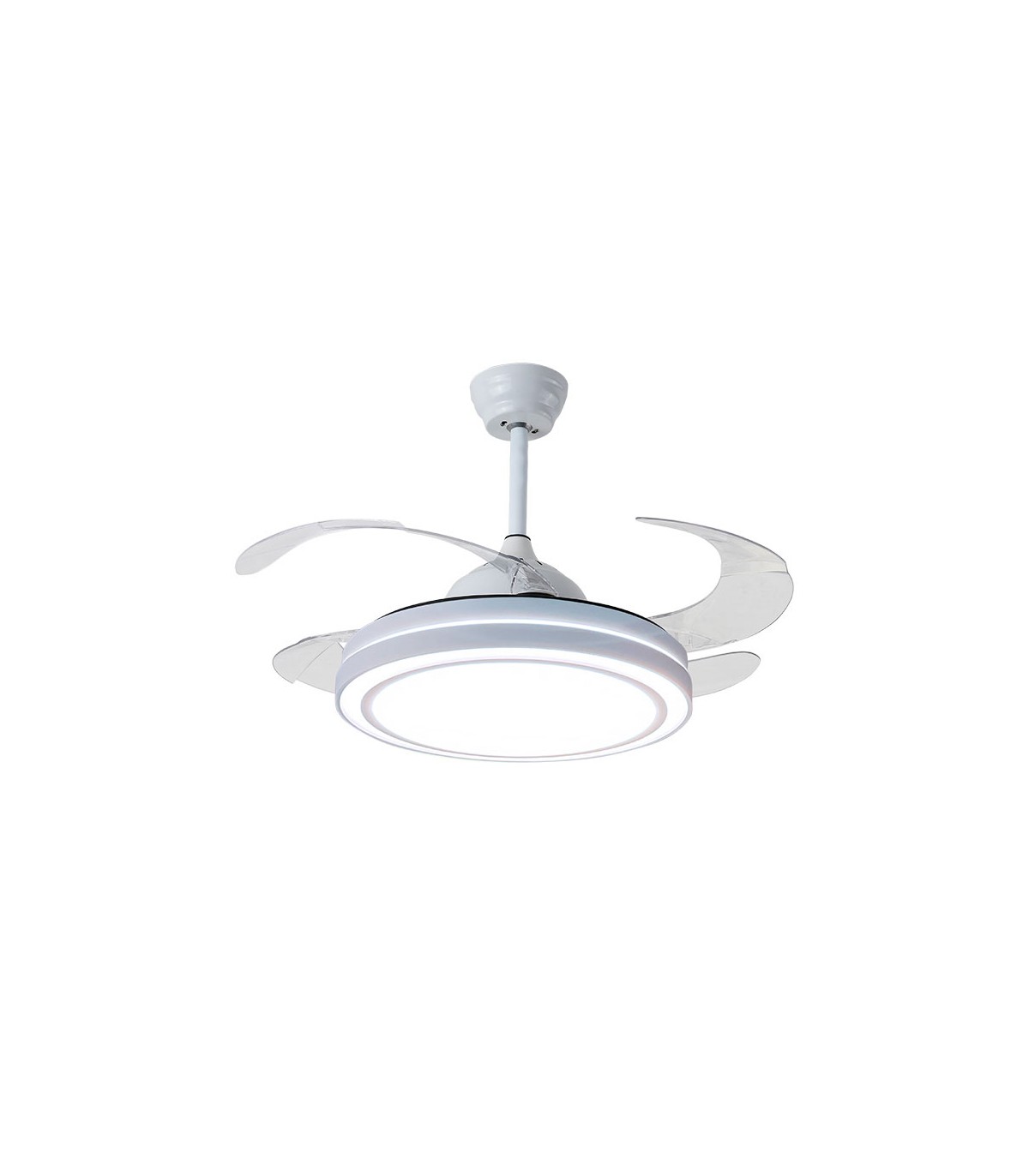 Ventilador de Techo Quebec DC 72W 6480Lm 4 Aspas Blanco CCT