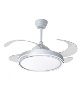 Ventilador de Techo Toronto DC 72W 6480Lm 4 Aspas Blanco CCT