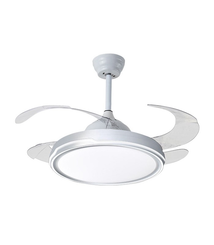 Ventilador de Techo Toronto DC 72W 6480Lm 4 Aspas Blanco CCT