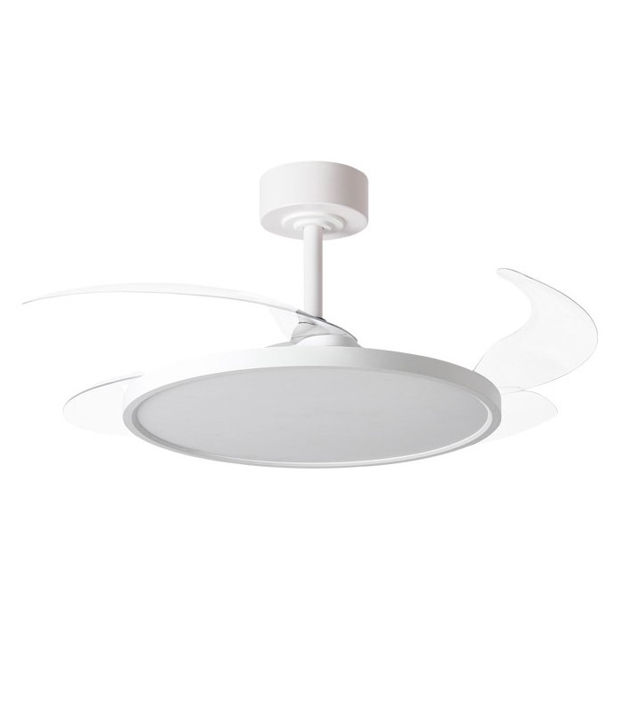 Ventilador de Techo Slim DC 72W 6480Lm 4 Aspas Blanco CCT