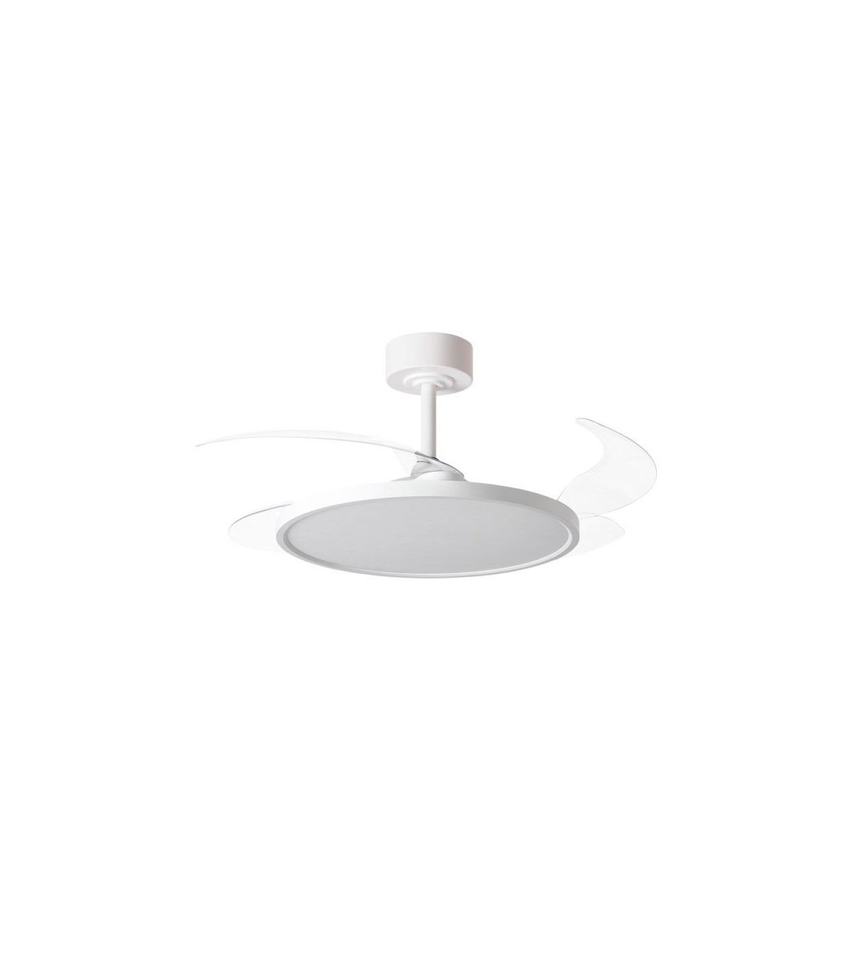 Ventilador de Techo Slim DC 72W 6480Lm 4 Aspas Blanco CCT