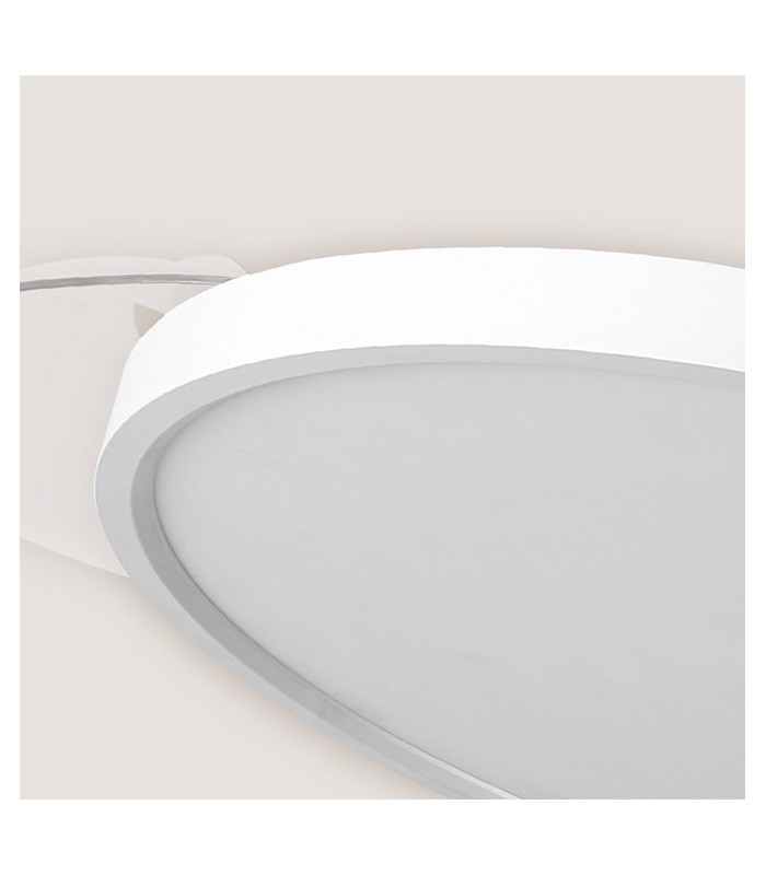 Ventilador de Techo Slim DC 72W 6480Lm 4 Aspas Blanco CCT