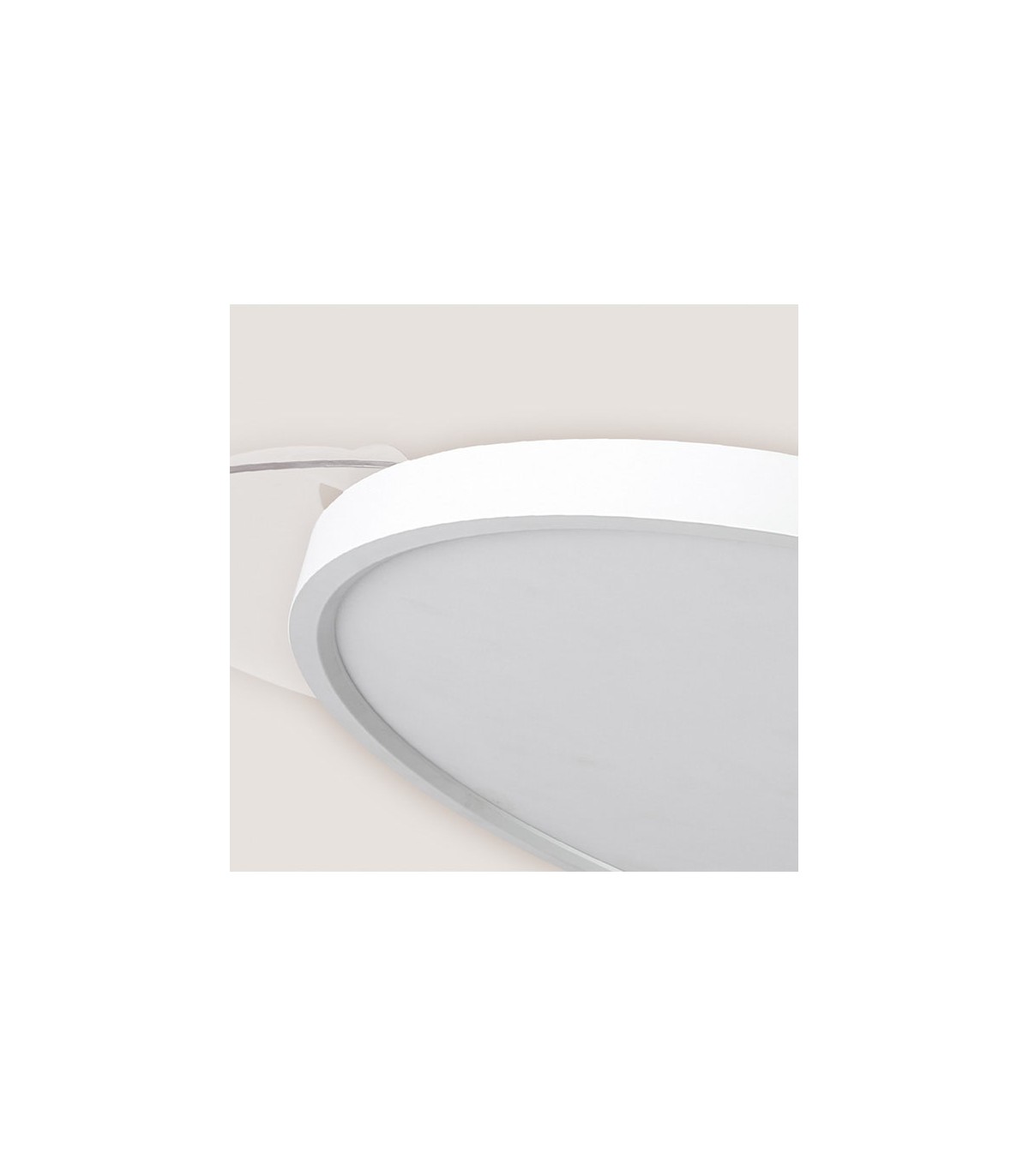 Ventilador de Techo Slim DC 72W 6480Lm 4 Aspas Blanco CCT